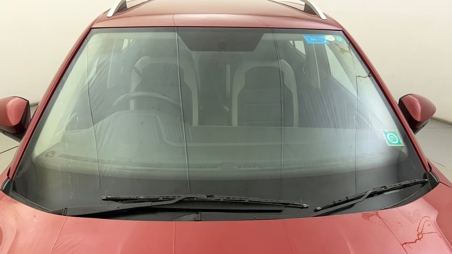 Used 2022 Volkswagen Taigun Highline 1.0 TSI AT Petrol Automatic exterior FRONT WINDSHIELD VIEW