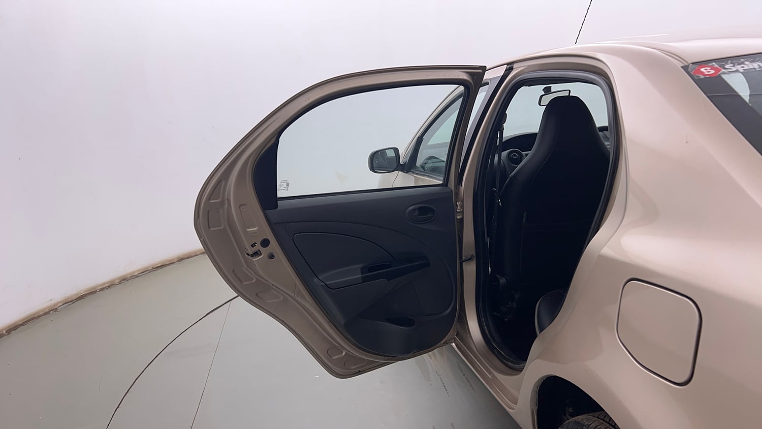 Used 2013 Toyota Etios G Petrol Manual interior LEFT REAR DOOR OPEN VIEW