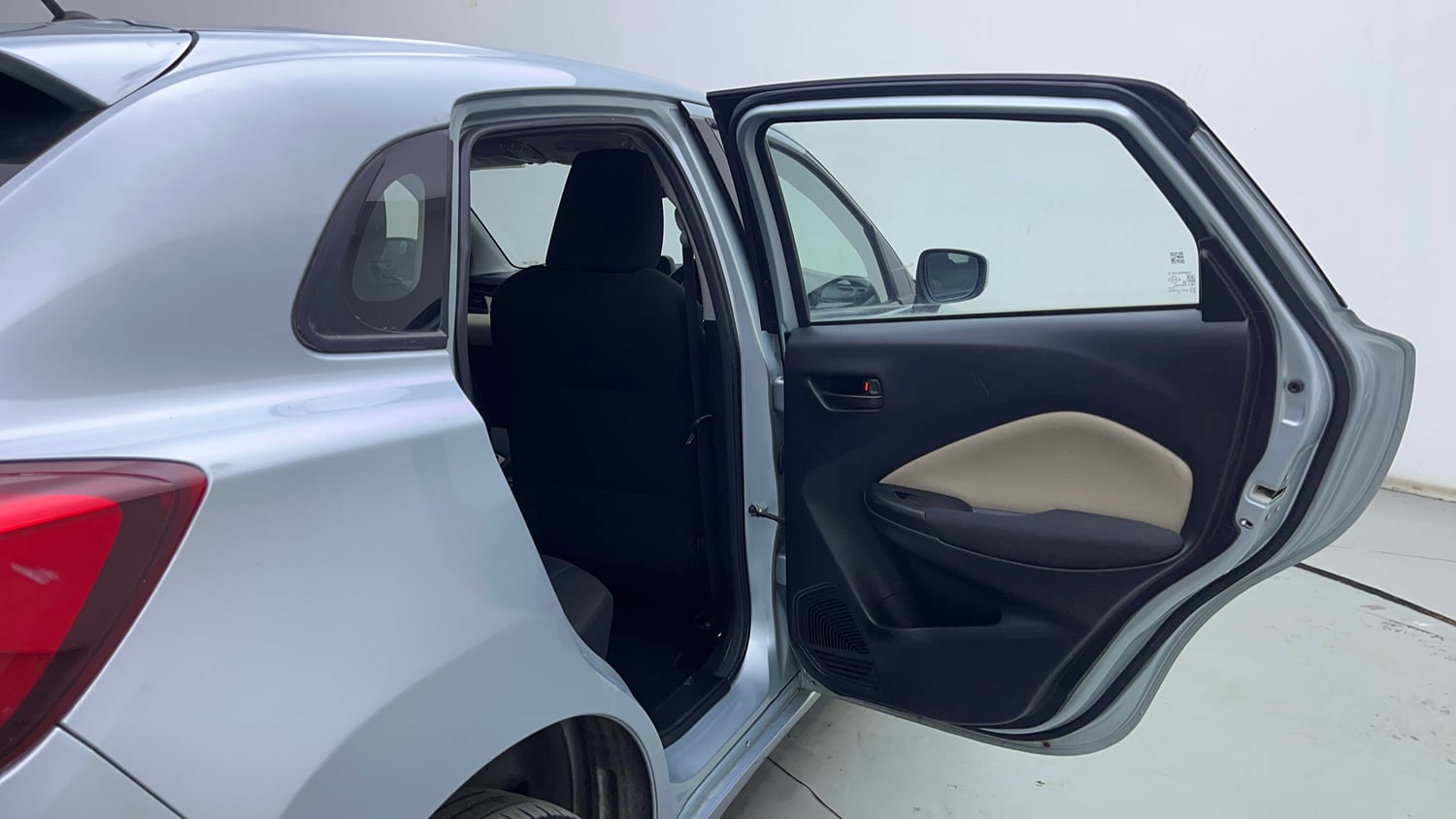 Used 2024 Toyota Glanza S AMT Petrol Automatic interior RIGHT REAR DOOR OPEN VIEW