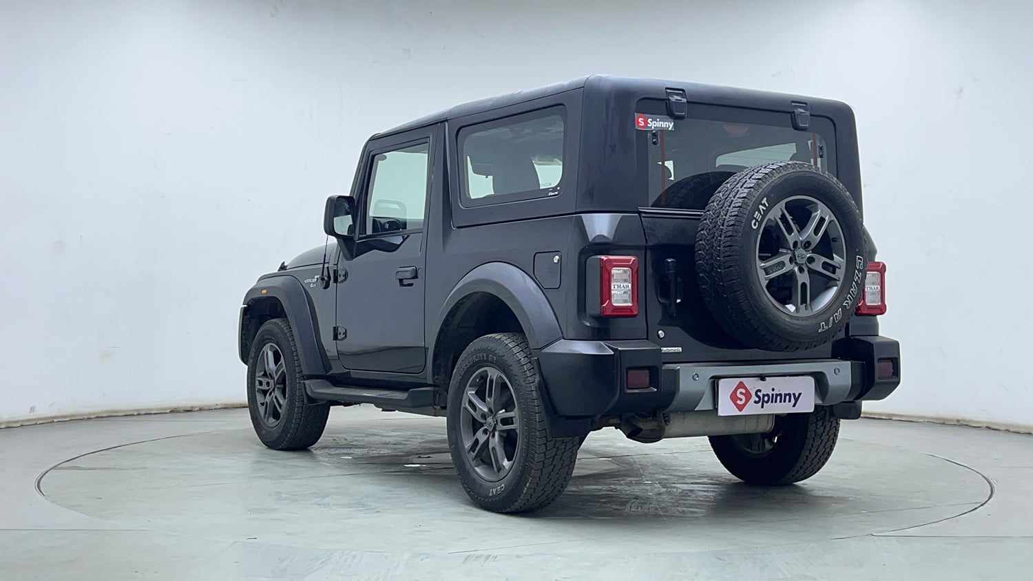 Used 2022 mahindra Thar LX Hard Top Petrol AT 4WD Petrol Automatic exterior LEFT REAR CORNER VIEW