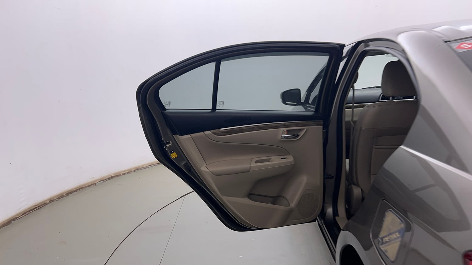Used 2021 Maruti Suzuki Ciaz Alpha 1.5 Petrol Manual interior LEFT REAR DOOR OPEN VIEW
