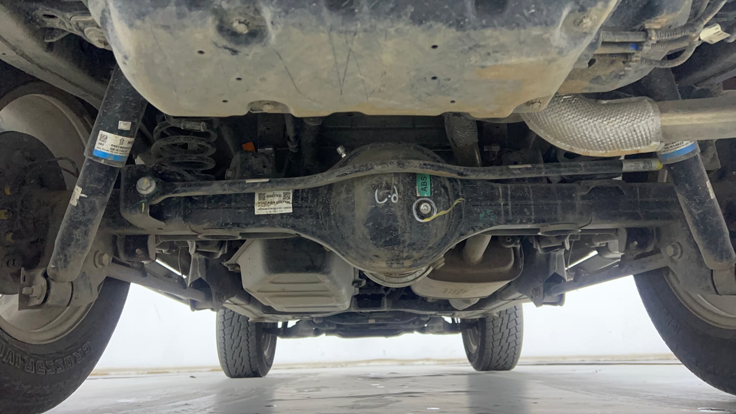 Used 2026 mahindra Thar LXT 1.5 Diesel MT 2WD Diesel Manual extra REAR UNDERBODY VIEW (TAKEN FROM REAR)