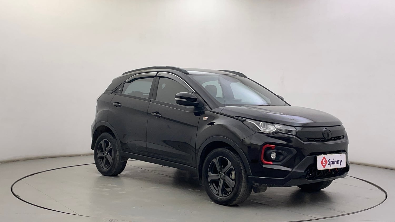 Used 2023 Tata Nexon XZA Plus LUXS Diesel Red Dark Edition Diesel Automatic exterior RIGHT FRONT CORNER VIEW