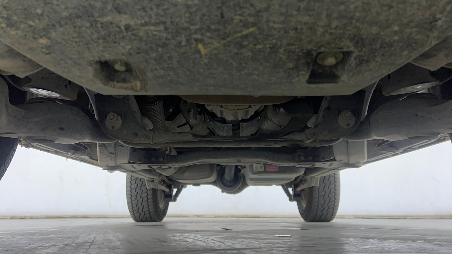 Used 2026 mahindra Thar LXT 1.5 Diesel MT 2WD Diesel Manual extra FRONT LEFT UNDERBODY VIEW