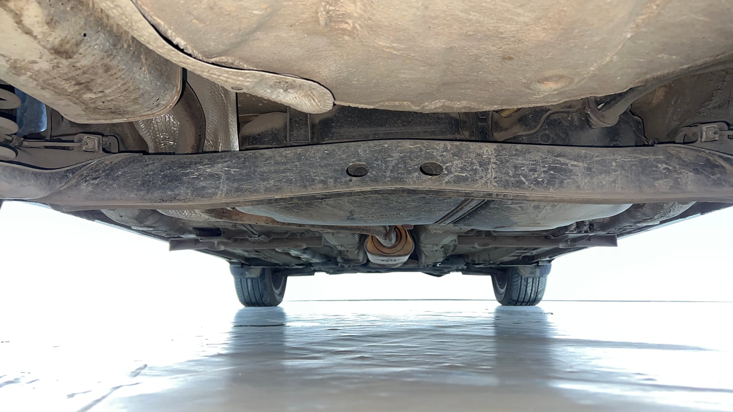 Used 2021 Skoda Kushaq Style 1.0L TSI AT Petrol Automatic extra REAR UNDERBODY VIEW (TAKEN FROM REAR)