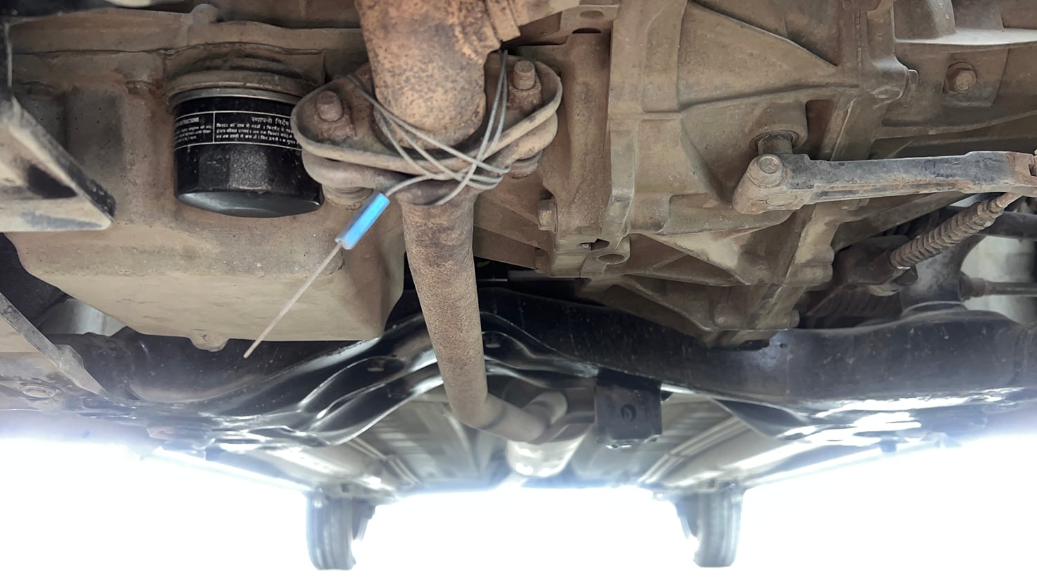Used 2016 Maruti Suzuki Celerio VXi CNG Cng Manual extra FRONT LEFT UNDERBODY VIEW