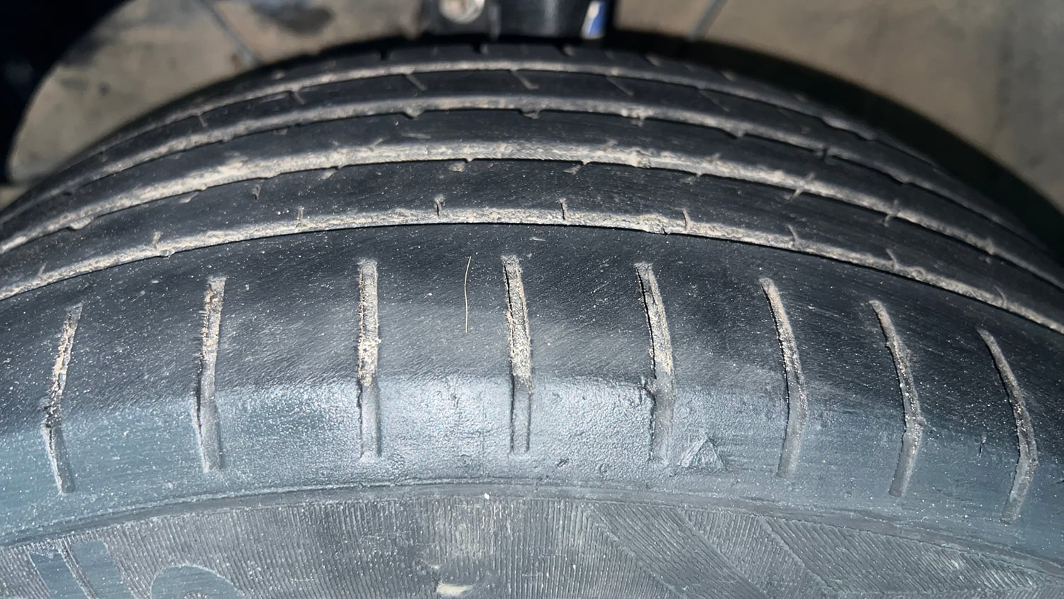 Used 2021 Maruti Suzuki Baleno Zeta Petrol Manual tyres LEFT FRONT TYRE TREAD VIEW