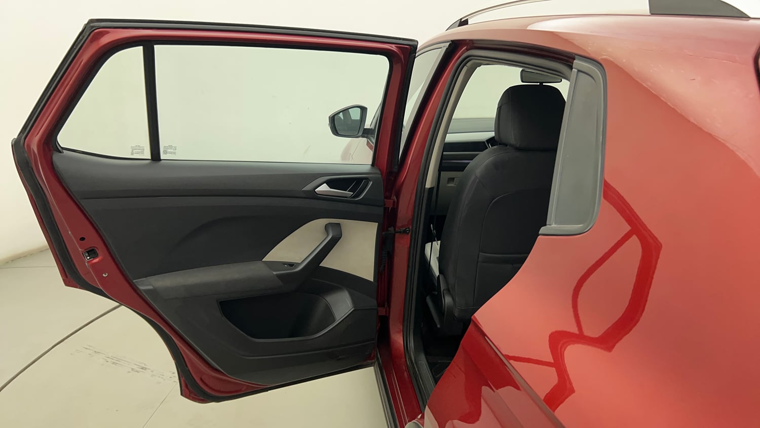 Used 2022 Volkswagen Taigun Highline 1.0 TSI AT Petrol Automatic interior LEFT REAR DOOR OPEN VIEW