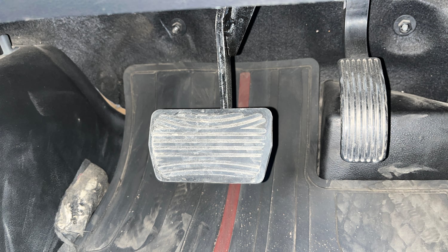 Used 2022 mahindra Thar LX Hard Top Petrol AT 4WD Petrol Automatic interior PEDALS VIEW