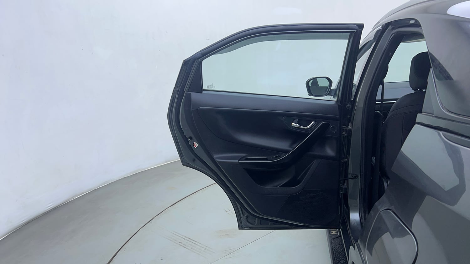 Used 2024 Tata Nexon Fearless Plus 1.2 Revotron Petrol 7DCA DT Petrol Automatic interior LEFT REAR DOOR OPEN VIEW
