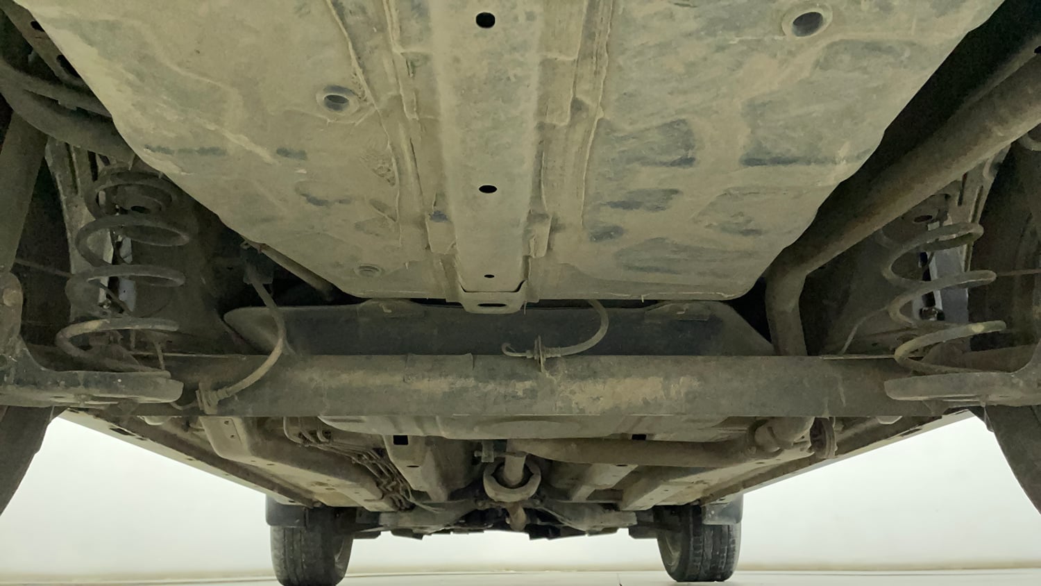 Used 2023 Tata Nexon XZA Plus LUXS Diesel Red Dark Edition Diesel Automatic extra REAR UNDERBODY VIEW (TAKEN FROM REAR)