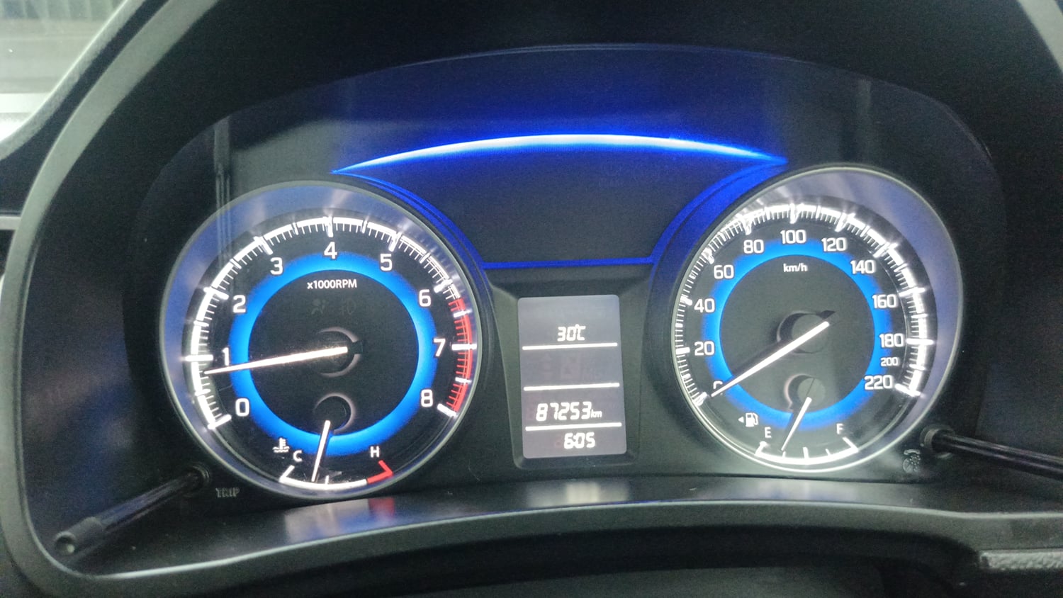 Used 2019 Maruti Suzuki Baleno Delta Petrol Manual interior CLUSTERMETER VIEW