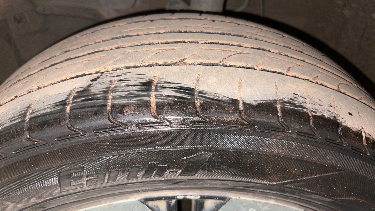 Used 2021 Honda WR-V SV MT Diesel Diesel Manual tyres LEFT FRONT TYRE TREAD VIEW