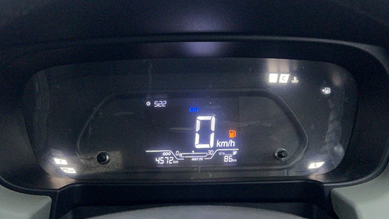 Used 2024 Tata Punch Adventure Rhythm Petrol Manual interior CLUSTERMETER VIEW