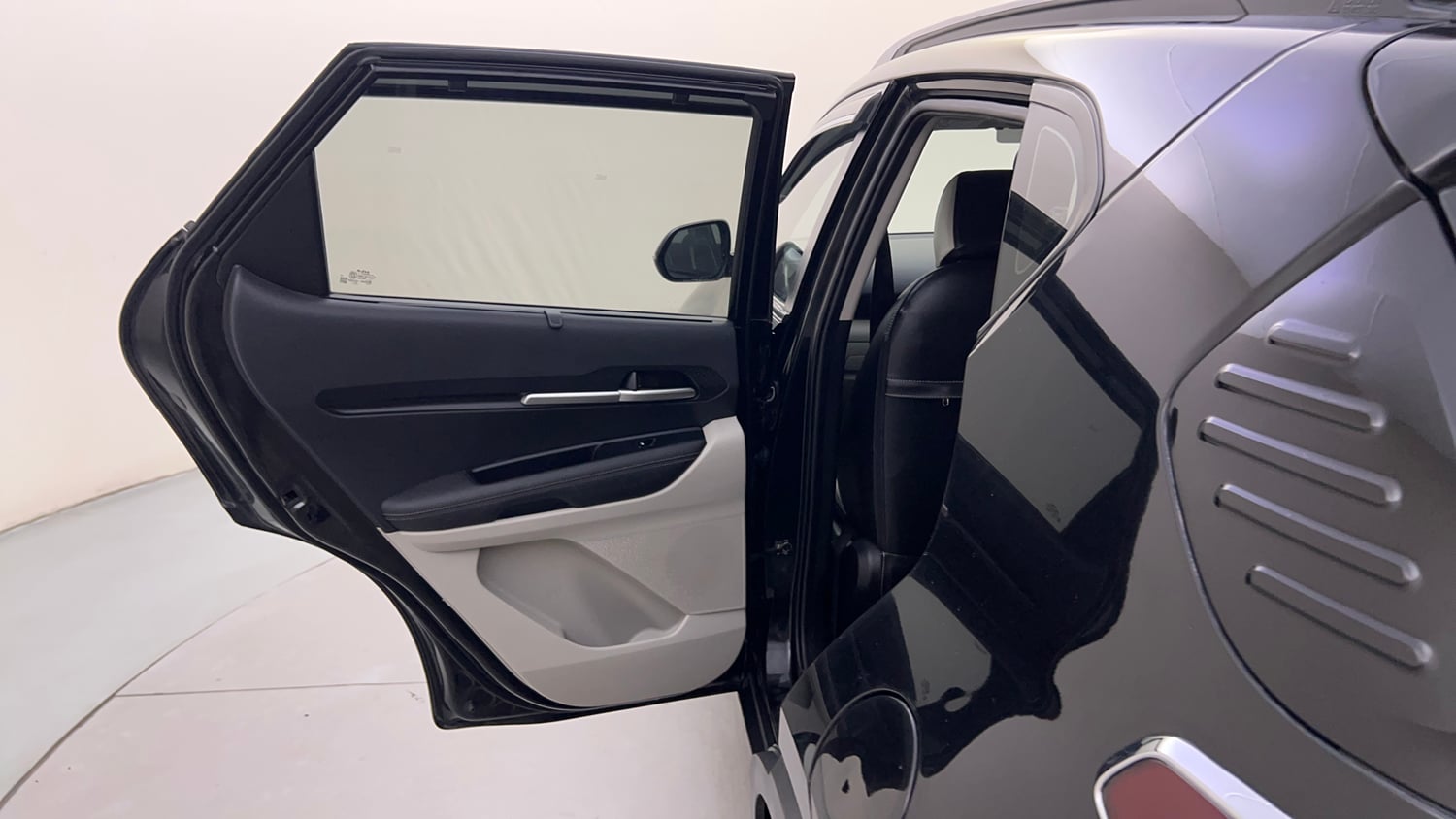 Used 2022 Kia Sonet HTX 1.5 AT Diesel Automatic interior LEFT REAR DOOR OPEN VIEW