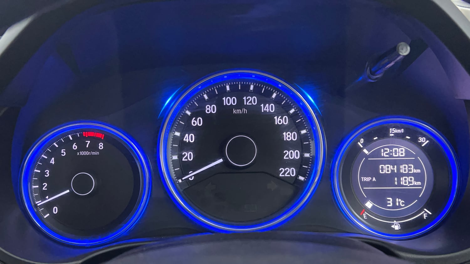 Used 2016 Honda City V Petrol Manual interior CLUSTERMETER VIEW