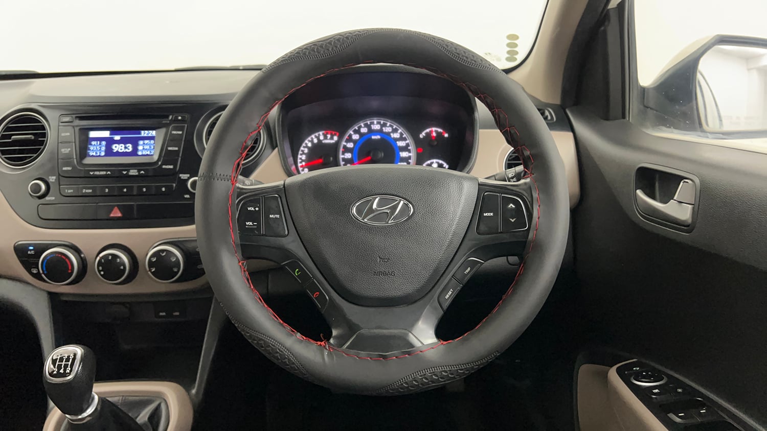 Used 2014 Hyundai Grand i10 Asta 1.2 Kappa VTVT (O) Petrol Manual interior STEERING VIEW