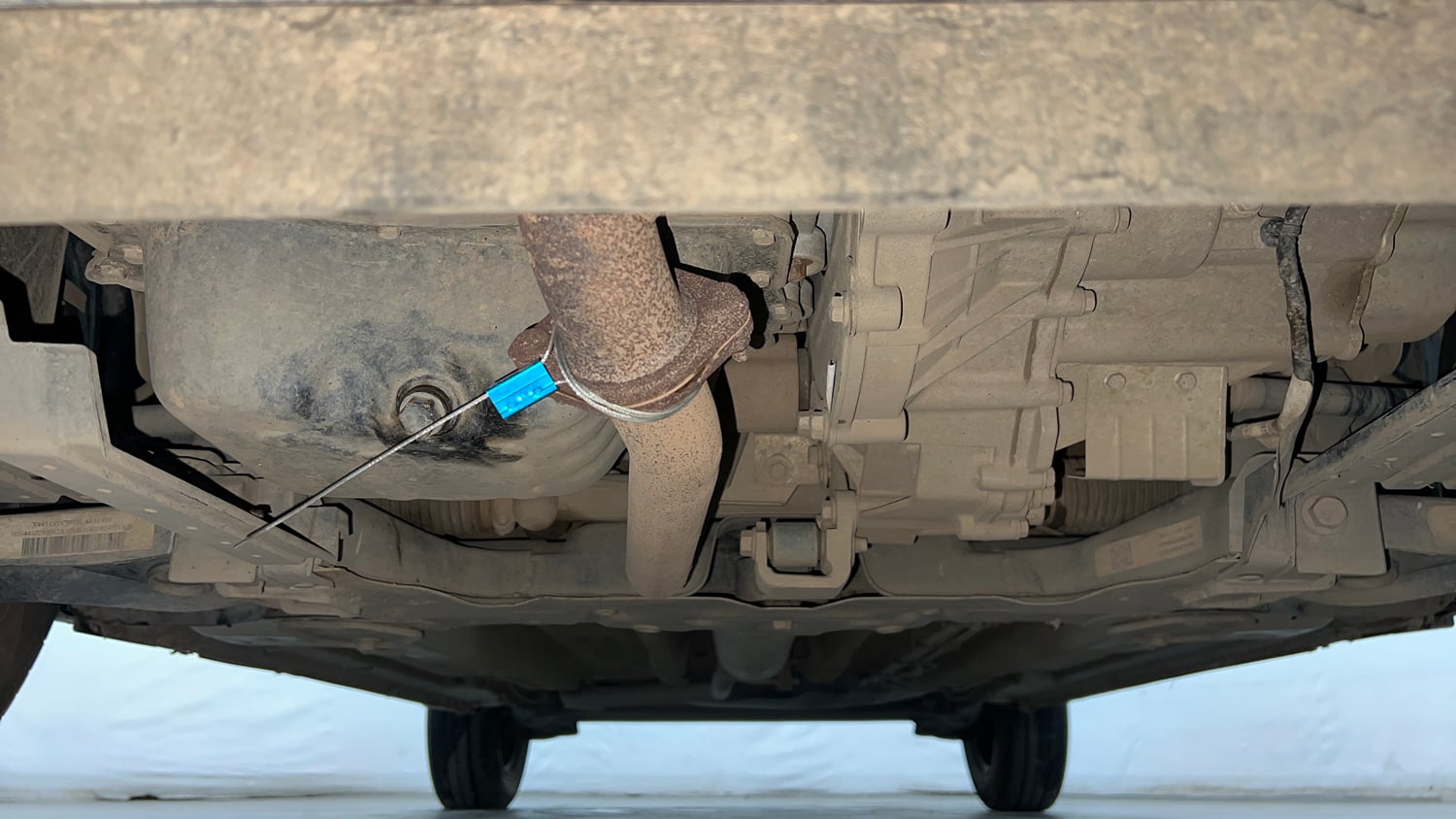 Used 2024 Tata Punch Adventure Rhythm AMT Petrol Automatic extra FRONT LEFT UNDERBODY VIEW