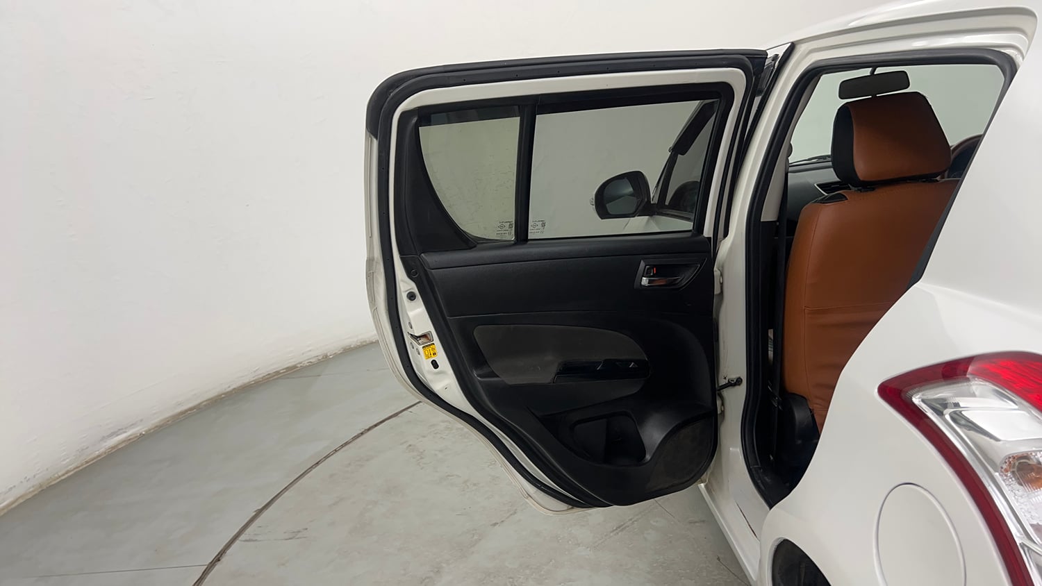 Used 2013 Maruti Suzuki Swift VDi Diesel Manual interior LEFT REAR DOOR OPEN VIEW