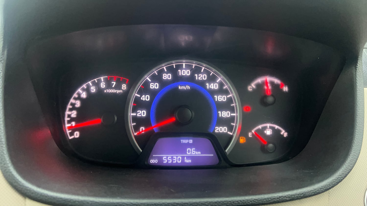 Used 2016 Hyundai Grand i10 Asta 1.2 Kappa VTVT Petrol Manual interior CLUSTERMETER VIEW