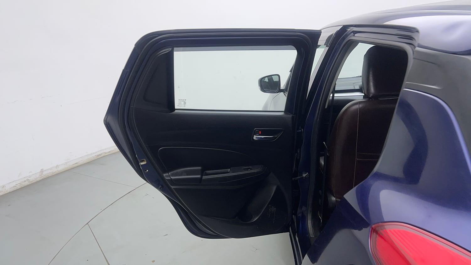 Used 2022 Maruti Suzuki Swift VXi Petrol Manual interior LEFT REAR DOOR OPEN VIEW