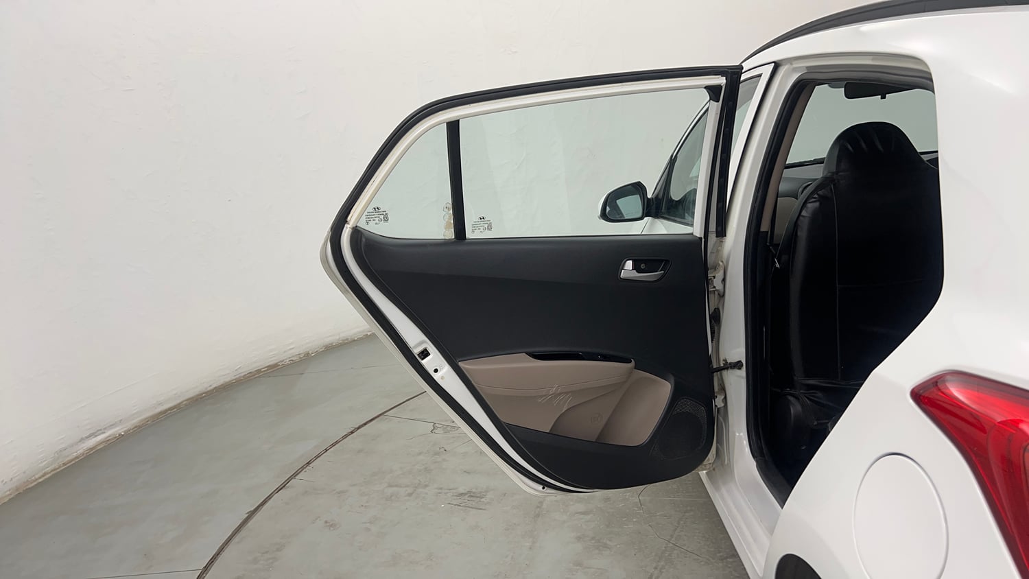 Used 2014 Hyundai Grand i10 Asta AT 1.2 Kappa VTVT Petrol Automatic interior LEFT REAR DOOR OPEN VIEW