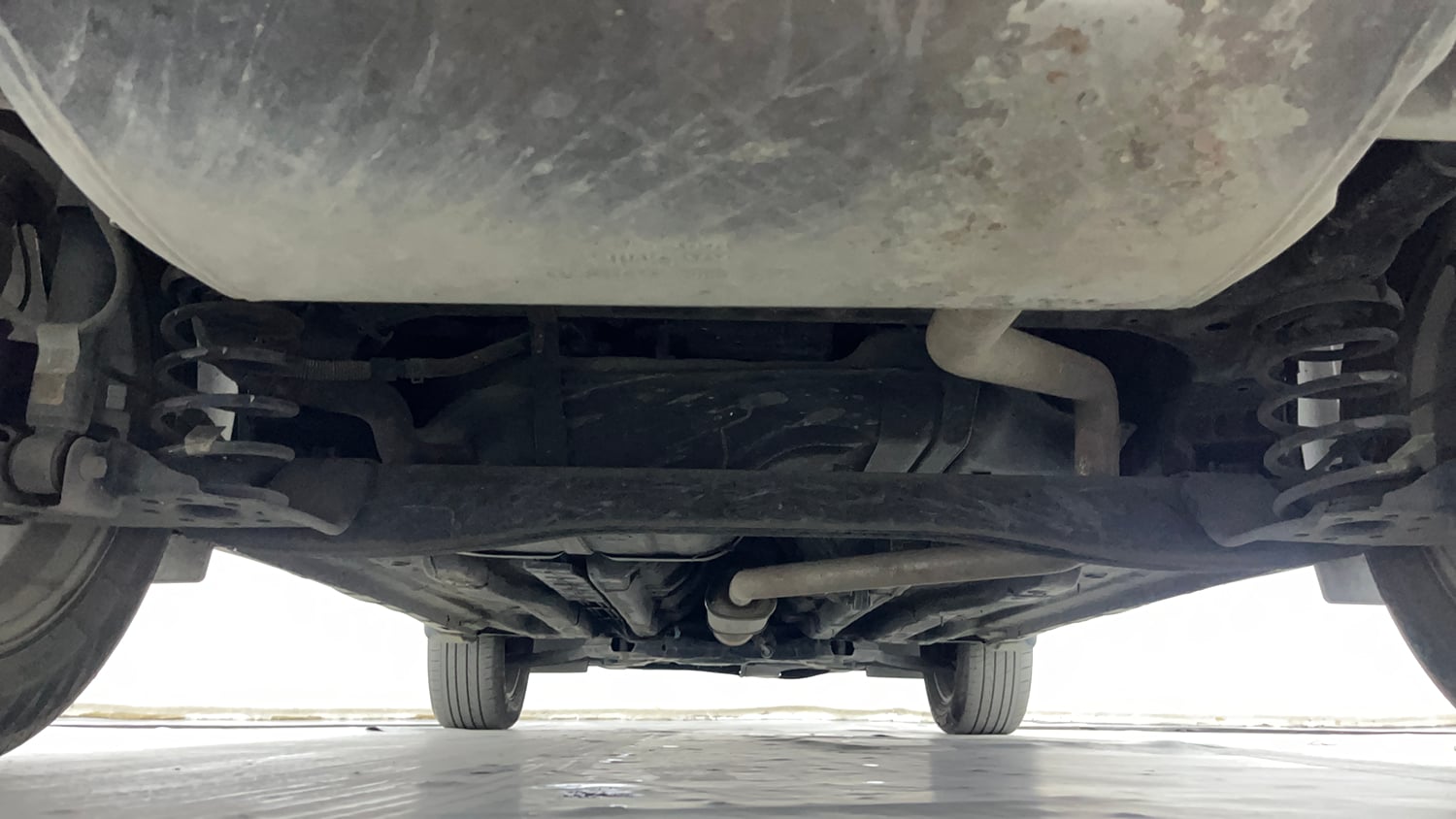Used 2021 Hyundai Creta SX (O) 1.4 Turbo 7 DCT Petrol Automatic extra REAR UNDERBODY VIEW (TAKEN FROM REAR)