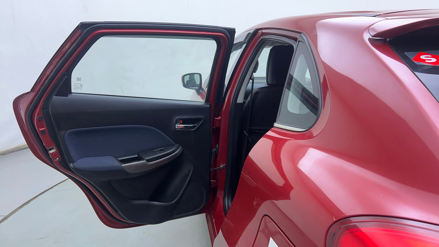 Used 2021 Maruti Suzuki Baleno Zeta Petrol Manual interior LEFT REAR DOOR OPEN VIEW