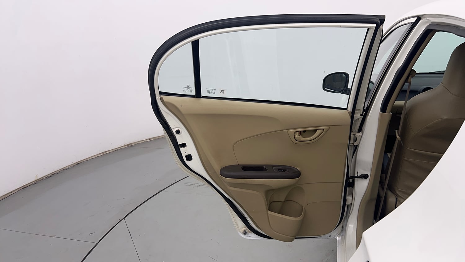 Used 2013 Honda Amaze 1.2 EX i-VTEC Petrol Manual interior LEFT REAR DOOR OPEN VIEW