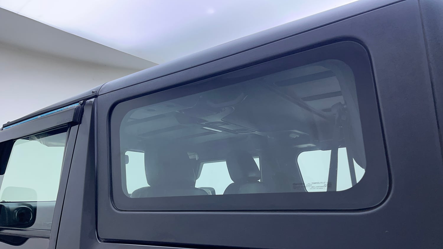 Used 2022 mahindra Thar LX Hard Top Diesel AT 4WD Diesel Automatic interior LEFT REAR DOOR OPEN VIEW