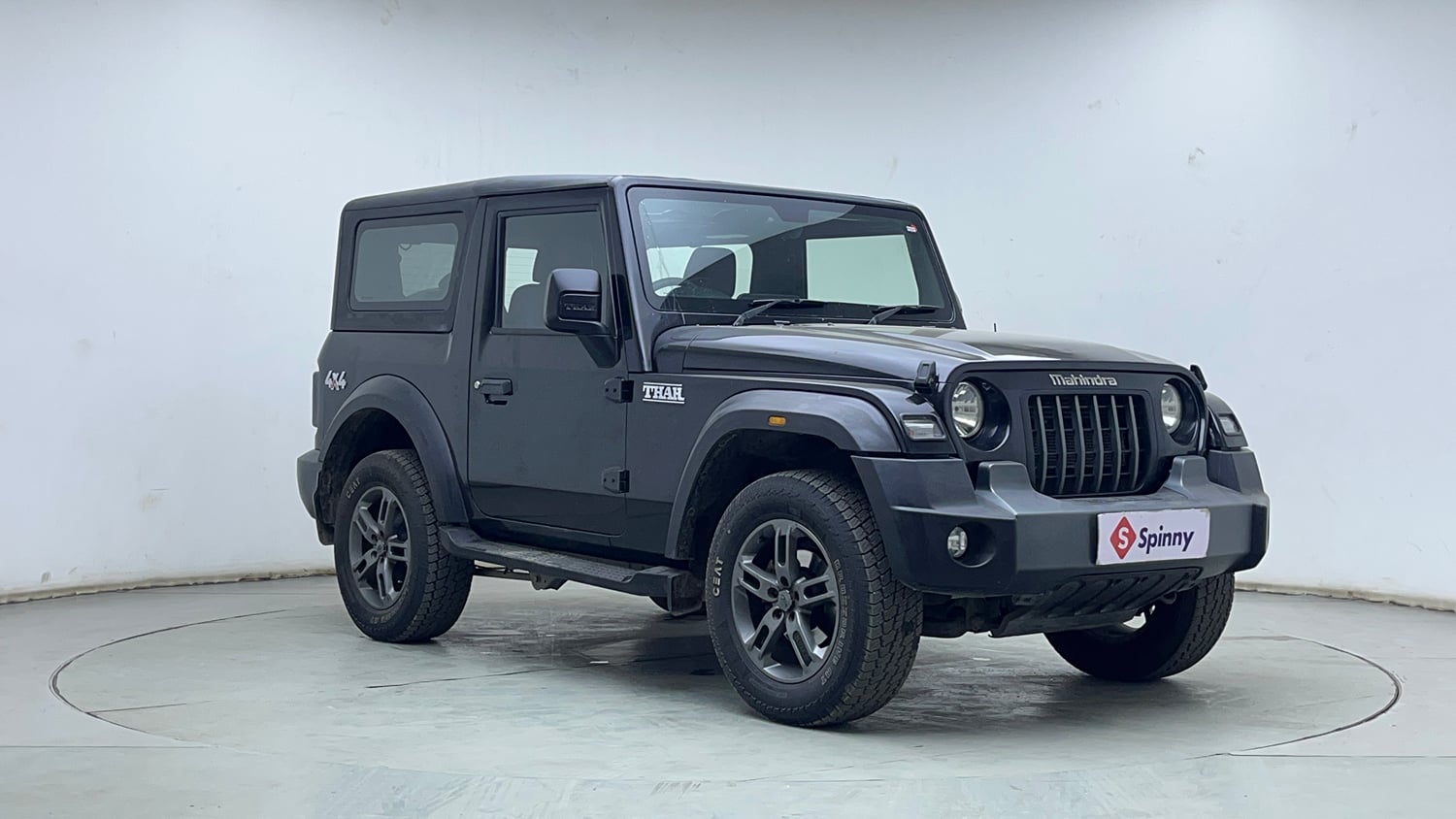 Used 2022 mahindra Thar LX Hard Top Petrol AT 4WD Petrol Automatic exterior RIGHT FRONT CORNER VIEW