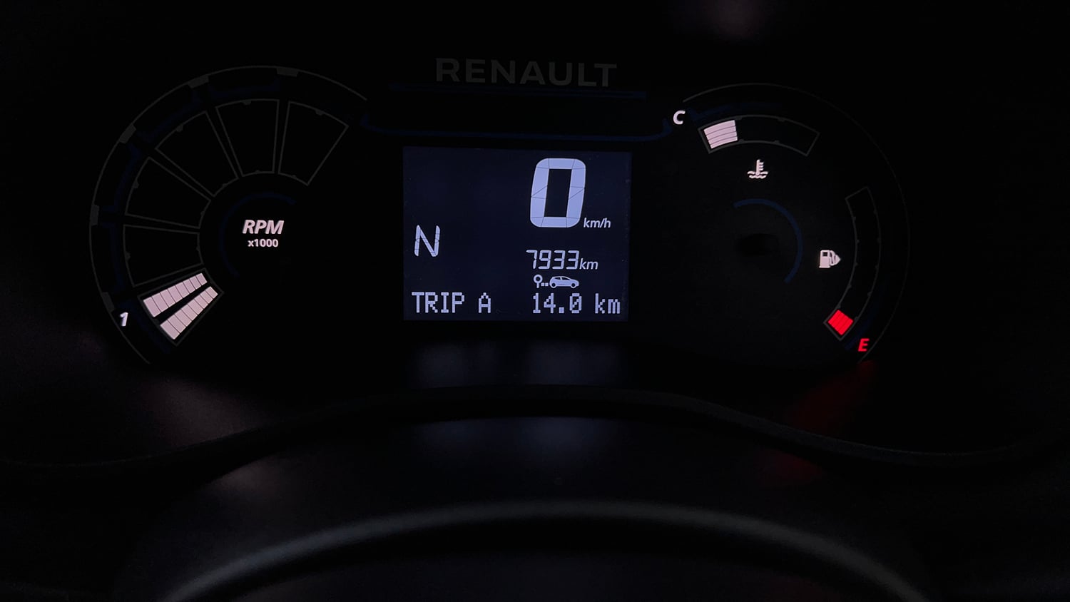 Used 2023 Renault Kwid CLIMBER AMT Urban Night Limited Edition Petrol Automatic interior CLUSTERMETER VIEW