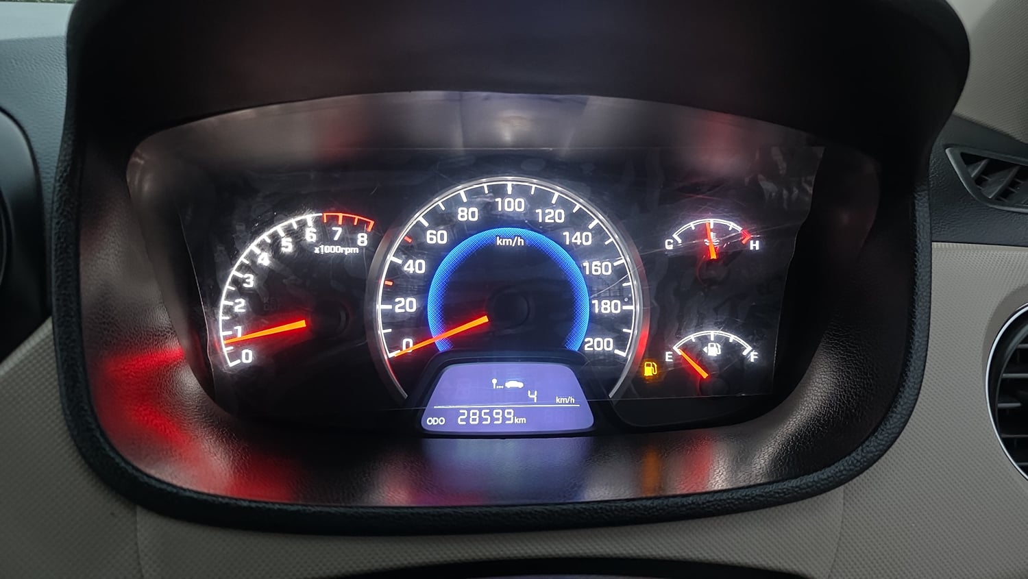 Used 2018 Hyundai Grand i10 Sportz (O) 1.2 Kappa VTVT Petrol Manual interior CLUSTERMETER VIEW