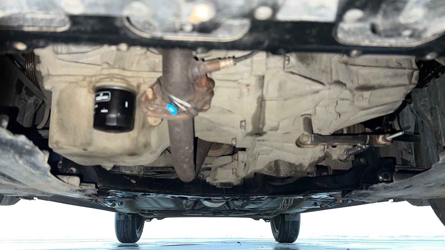 Used 2021 Maruti Suzuki Baleno Delta Petrol Manual extra FRONT LEFT UNDERBODY VIEW