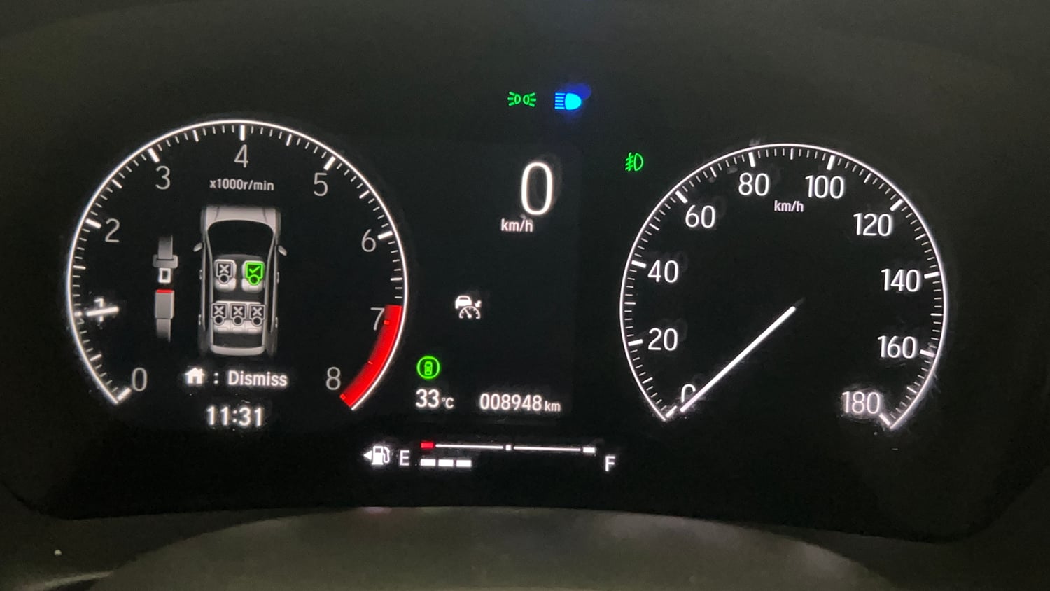 Used 2025 Honda Elevate Black Edition ZX MT Petrol Manual interior CLUSTERMETER VIEW