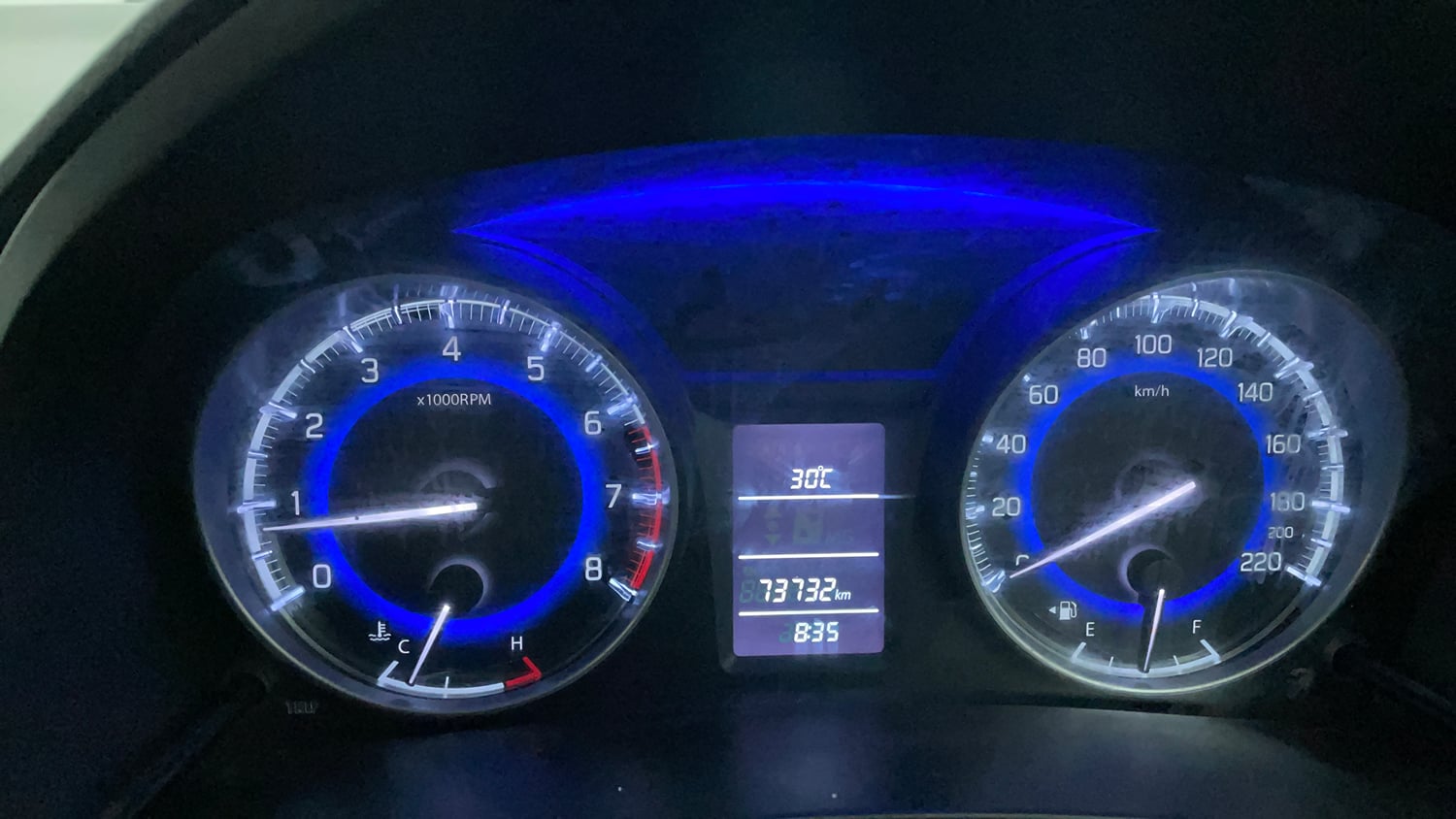 Used 2017 Maruti Suzuki Baleno Delta 1.2 Petrol Manual interior CLUSTERMETER VIEW