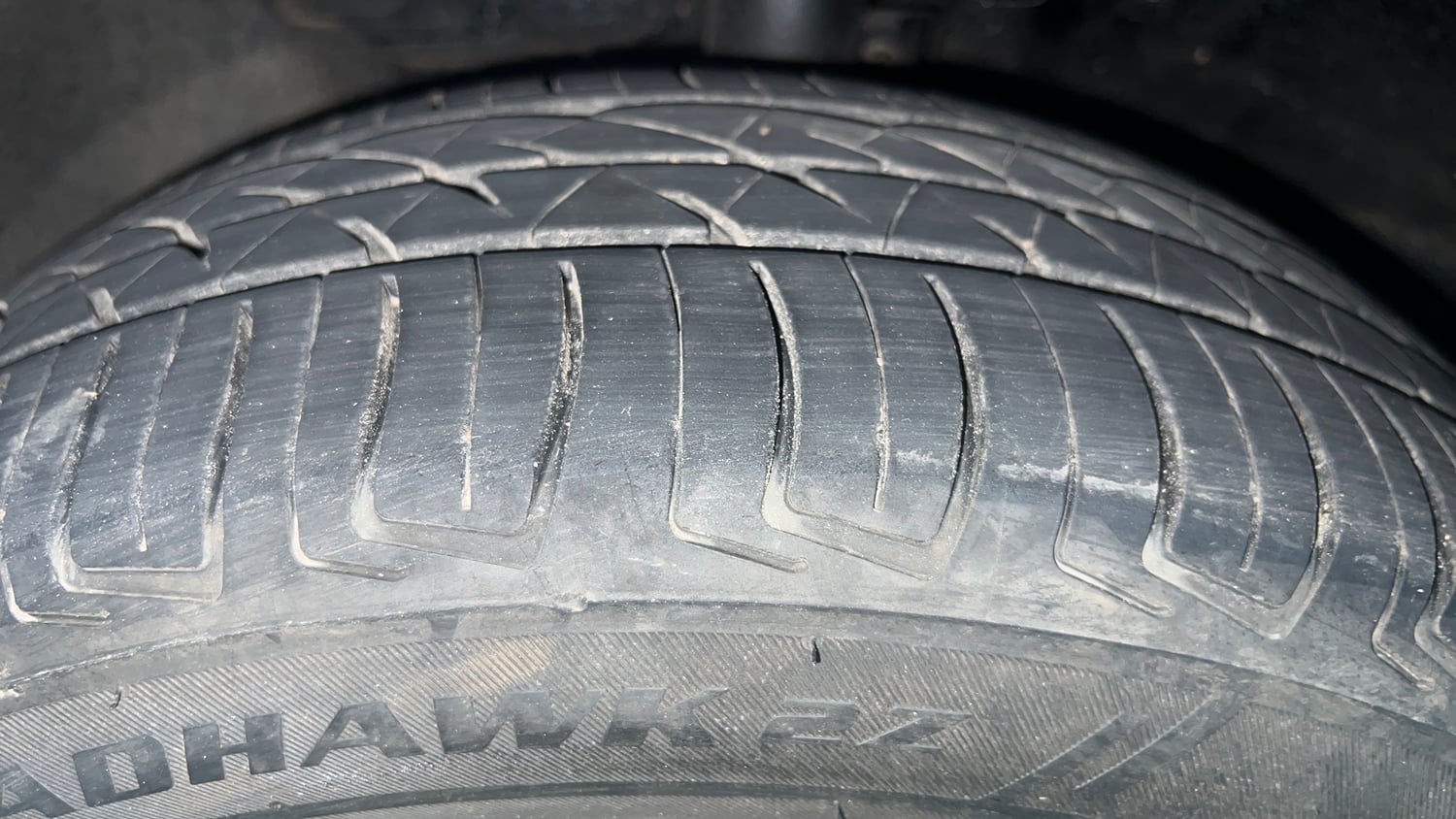 Used 2018 Hyundai Verna EX 1.6 VTVT AT Petrol Automatic tyres LEFT FRONT TYRE TREAD VIEW