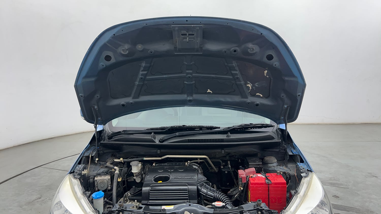 Used 2015 Maruti Suzuki Celerio ZXi Opt Petrol Manual engine ENGINE & BONNET OPEN FRONT VIEW