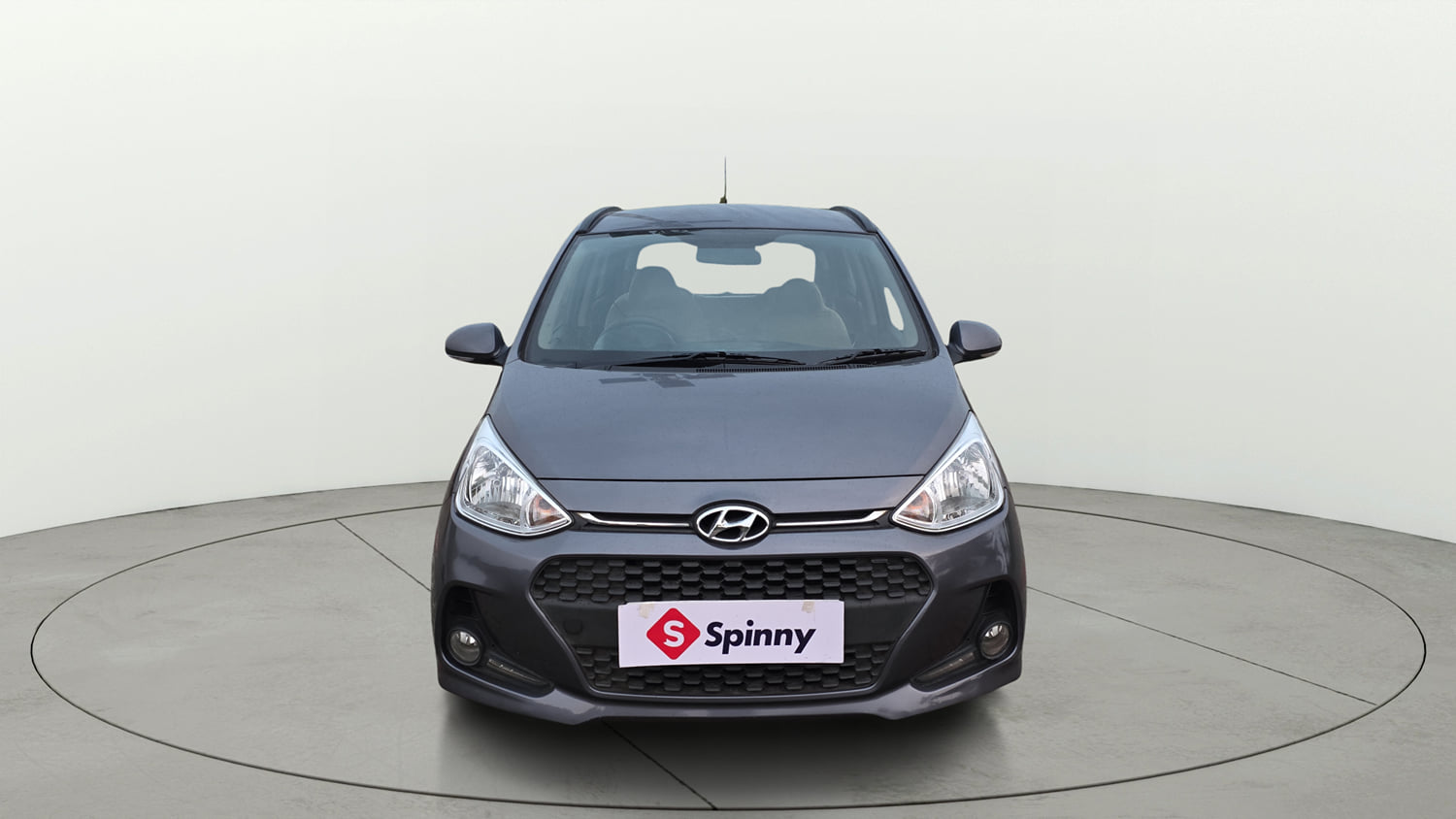 Used 2018 Hyundai Grand i10 Sportz (O) 1.2 Kappa VTVT Petrol Manual exterior FRONT VIEW