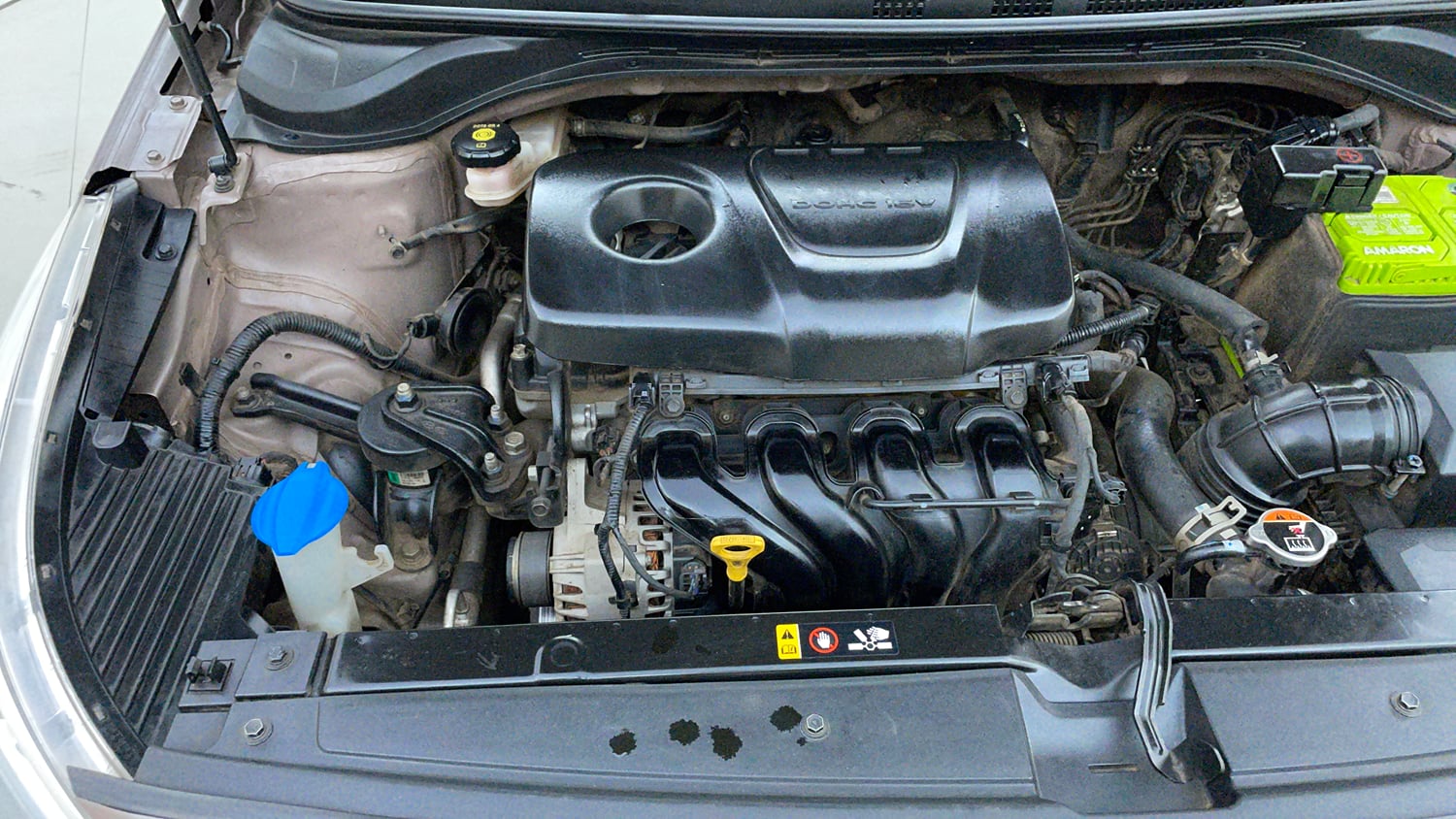 Used 2019 Hyundai Verna SX (O)1.6 VTVT Petrol Manual engine ENGINE RIGHT SIDE VIEW