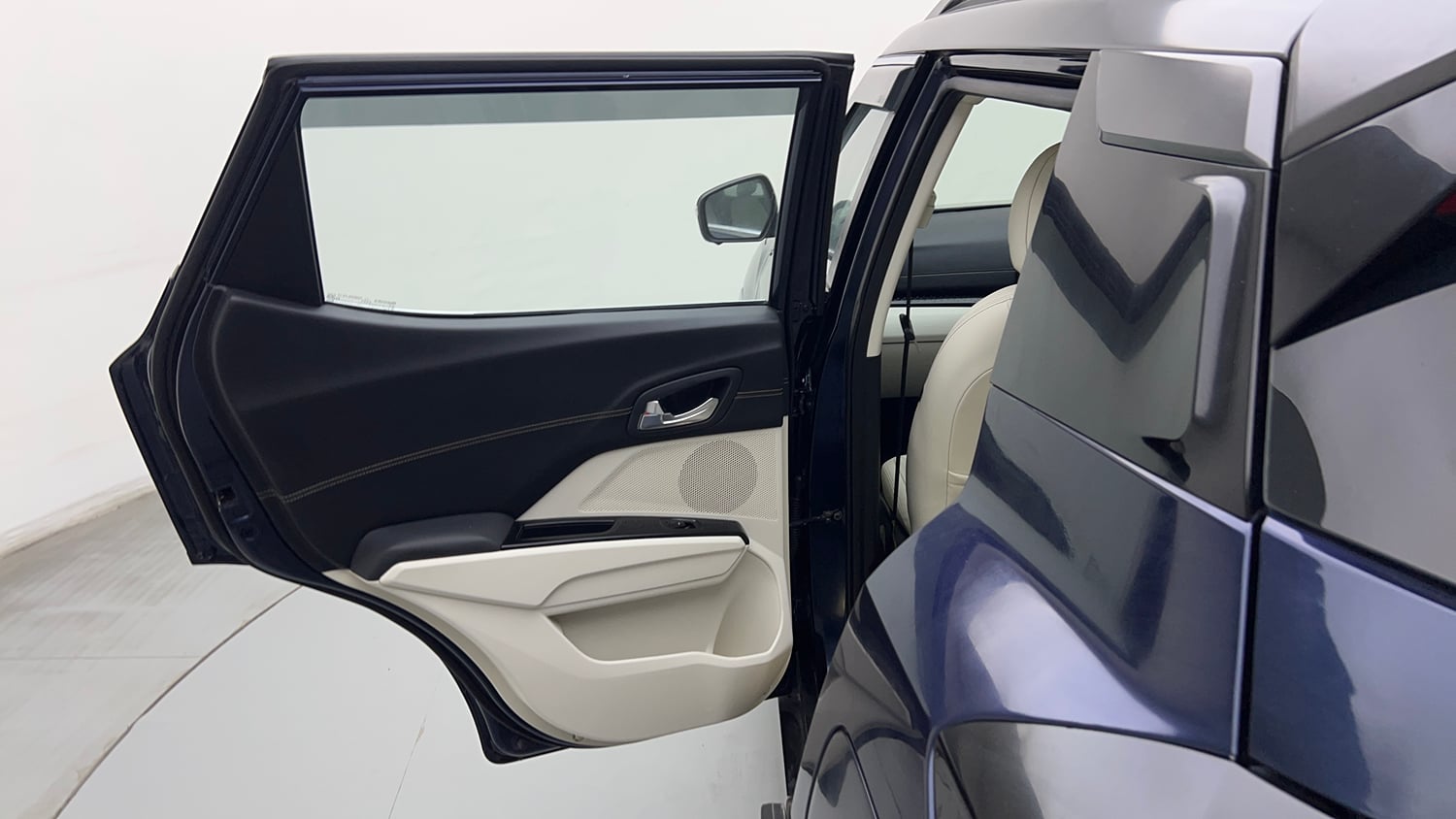 Used 2024 Mahindra XUV 3XO AX7L 1.2 Petrol AT Petrol Automatic interior LEFT REAR DOOR OPEN VIEW