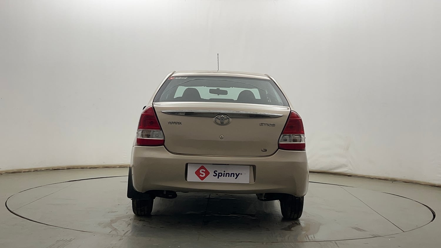 Used 2013 Toyota Etios G Petrol Manual exterior BACK VIEW