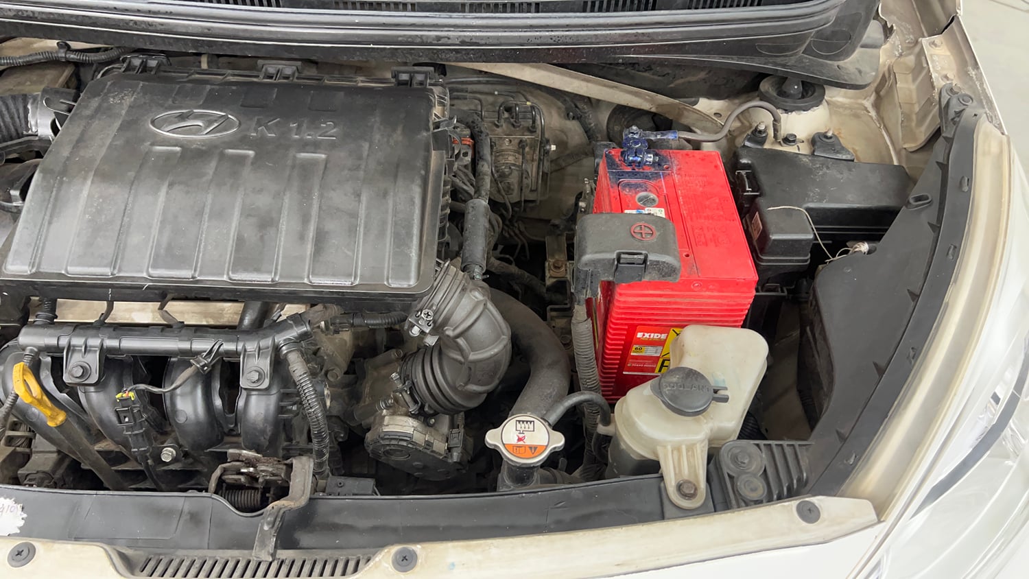 Used 2014 Hyundai Grand i10 Asta 1.2 Kappa VTVT (O) Petrol Manual engine ENGINE LEFT SIDE VIEW