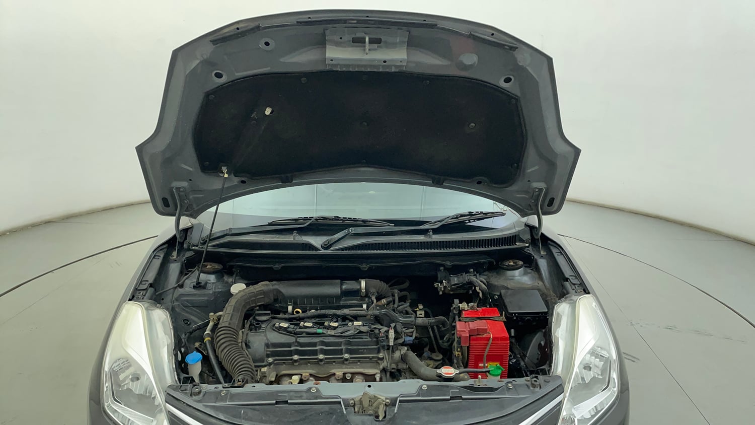Used 2017 Maruti Suzuki Baleno Delta 1.2 Petrol Manual engine ENGINE & BONNET OPEN FRONT VIEW