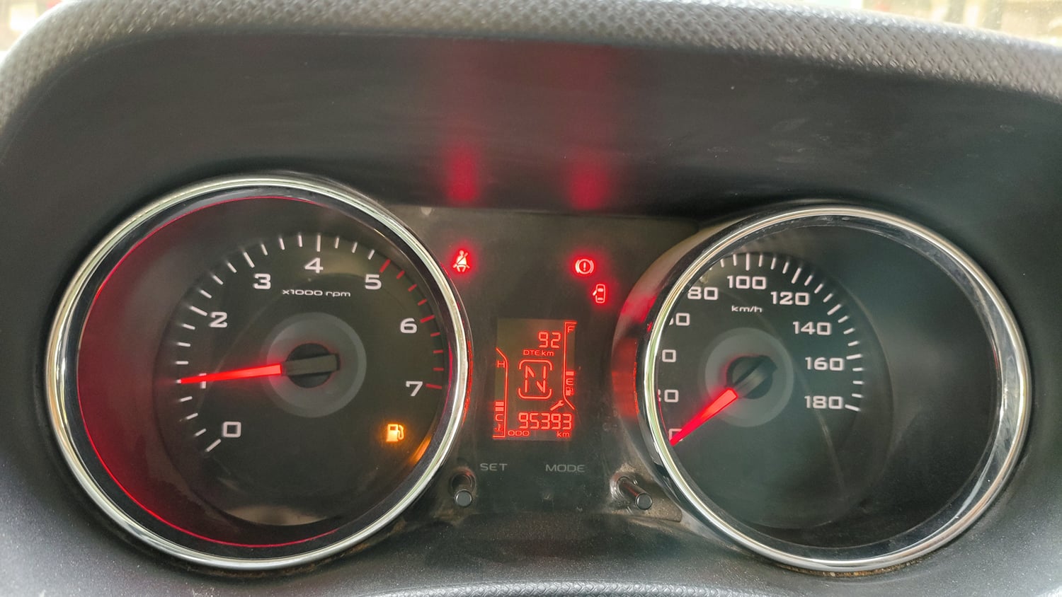 Used 2017 Mahindra TUV300 T8 mHAWK100 Diesel Manual interior CLUSTERMETER VIEW