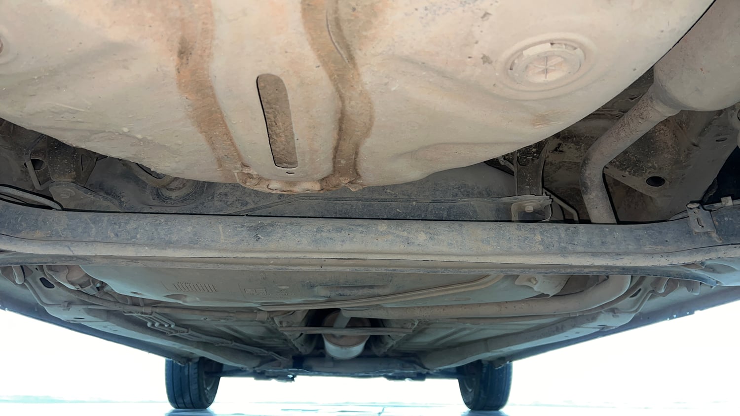 Used 2020 Maruti Suzuki Baleno Sigma Petrol Manual extra REAR UNDERBODY VIEW (TAKEN FROM REAR)