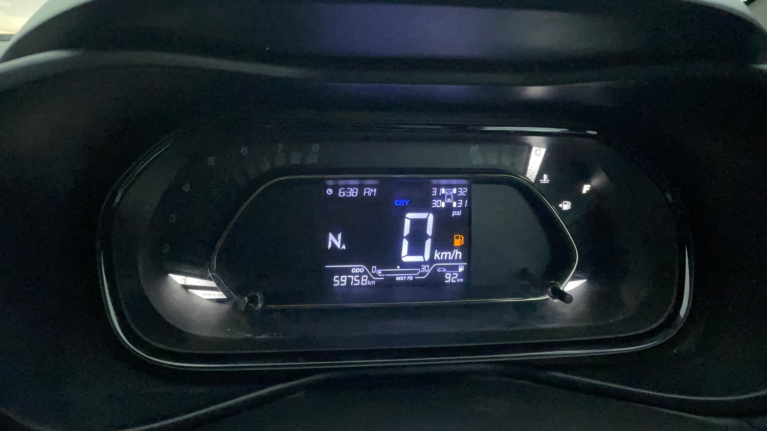 Used 2023 Tata Nexon XZA Plus LUXS Diesel Red Dark Edition Diesel Automatic interior CLUSTERMETER VIEW