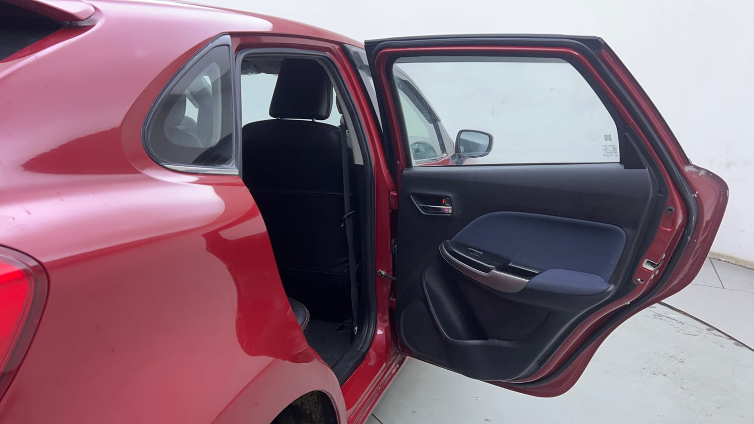 Used 2021 Maruti Suzuki Baleno Zeta Petrol Manual interior RIGHT REAR DOOR OPEN VIEW