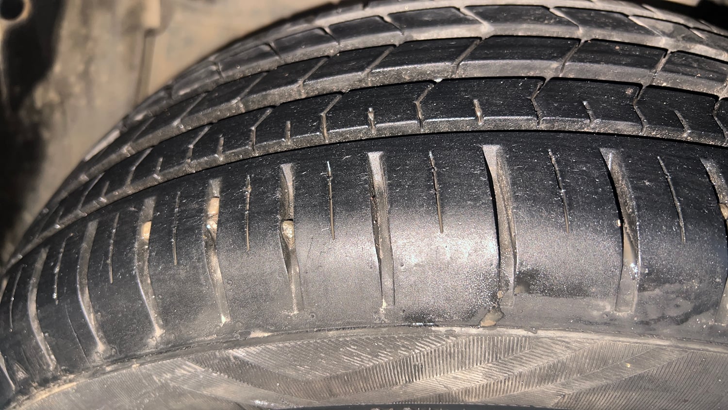 Used 2022 Honda WR-V VX MT Petrol Petrol Manual tyres LEFT FRONT TYRE TREAD VIEW