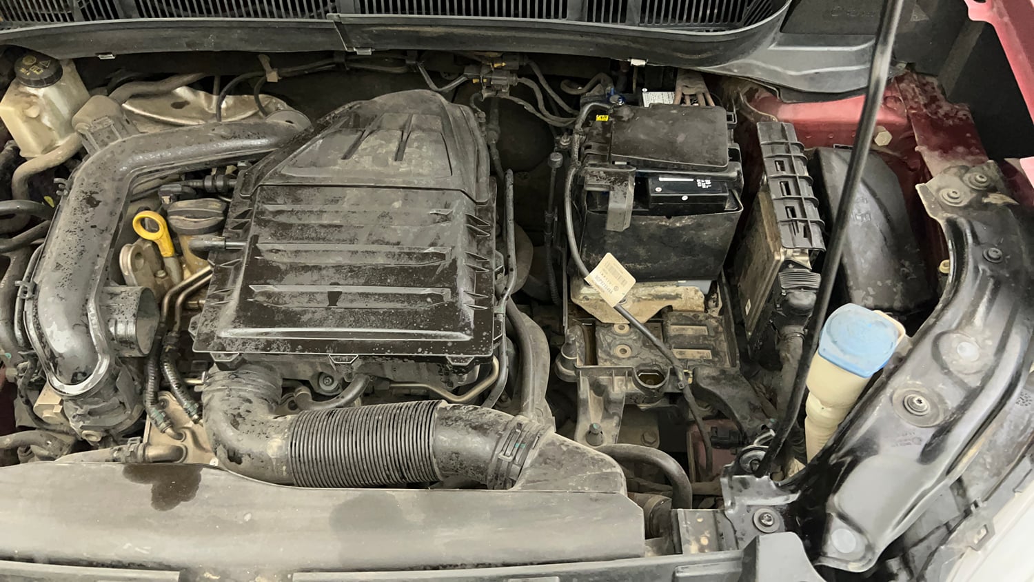 Used 2022 Volkswagen Taigun Highline 1.0 TSI AT Petrol Automatic engine ENGINE LEFT SIDE VIEW